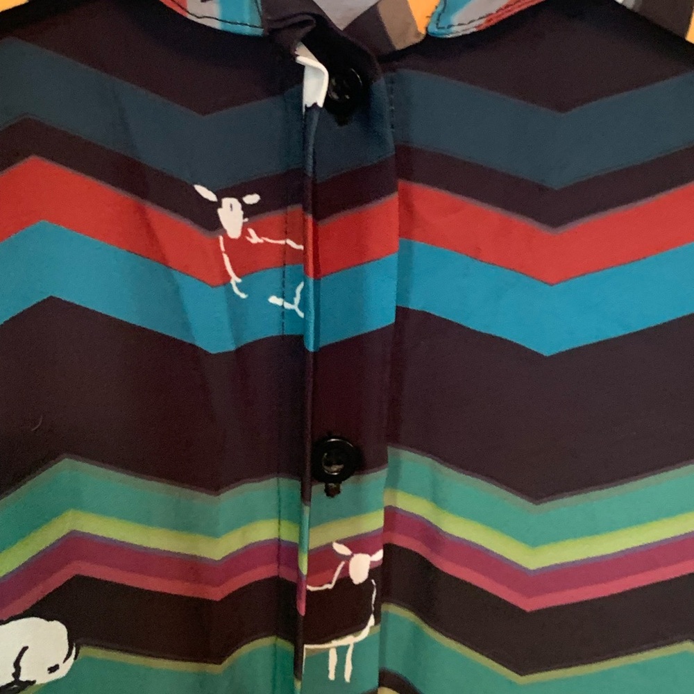 Eloquii Multicolor Chevron Sheep Dress - Picture 9 of 12